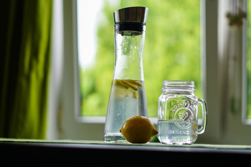 Lemon and water